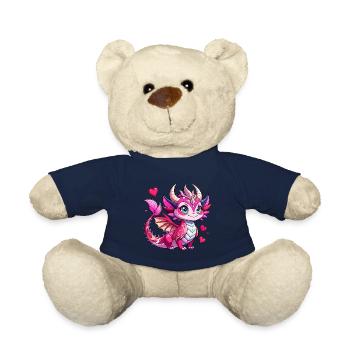 Farbenfroher Drache - Teddy - French Navy - Vorne