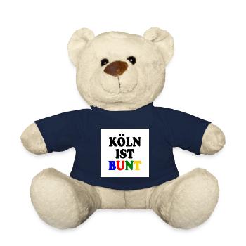 Cologne is colourful - Teddy Bear - french navy - Front