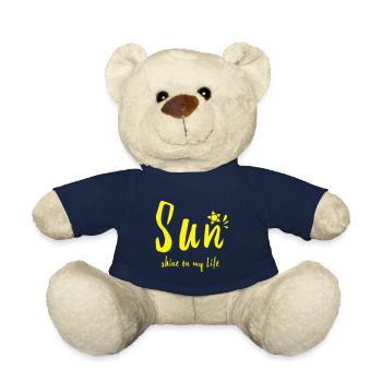 Le cadeau d'été Sun Shine On My Life - Nounours - bleu marine - Devant