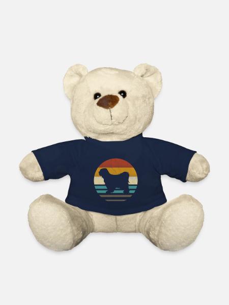 Tibet terrier retro - Teddy Bear - french navy
