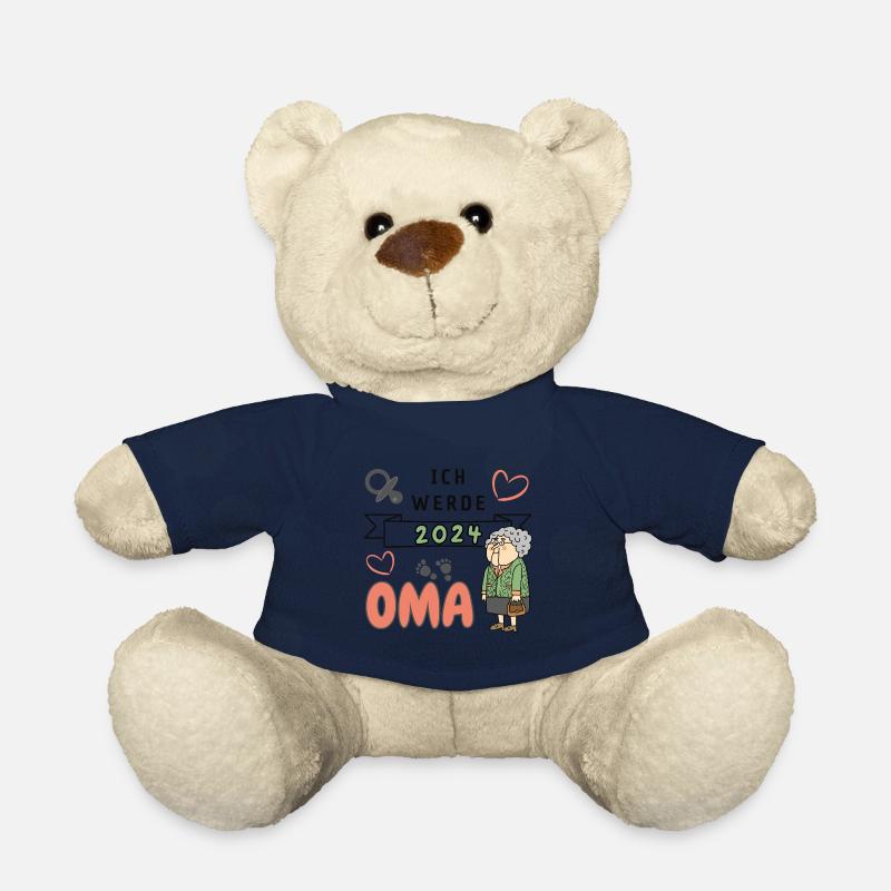 Ich werde 2024 Oma - Teddy - French Navy