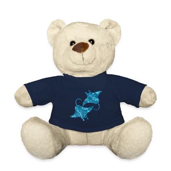 Mignon Manta Ray Manta Ray Lover - Nounours - bleu marine - Devant
