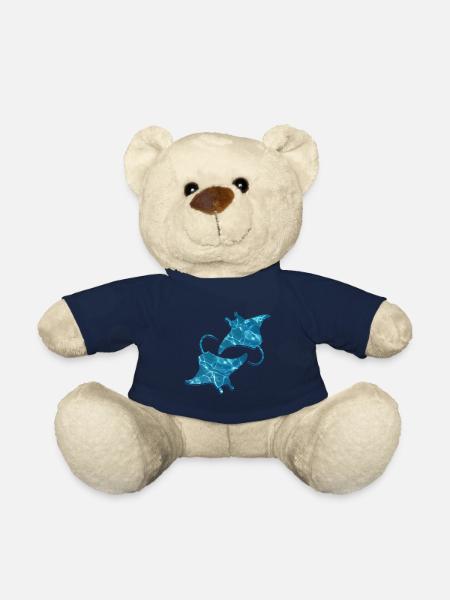 Niedlicher Mantarochen Mantarochen Liebhaber - Teddy - French Navy