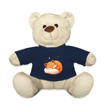 Niedliches Fuchs Schläft Schlafen - Teddy - French Navy - Vorne