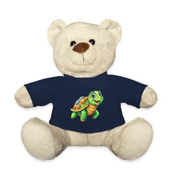 Mega Cute Turtle - Teddy Bear - french navy - Front