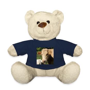 Cow Poster - Teddy Bear - french navy - Front