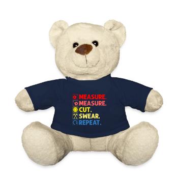 Mesure Coupe Jurer Répéter Charpentier - Nounours - bleu marine - Devant