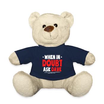 Funny Dave Shirt - Teddy Bear - french navy - Front