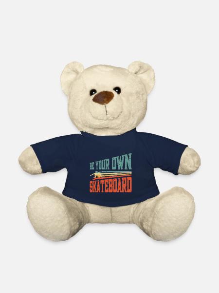 Skateboarding Skateboard Design For Skateboarder - Teddy Bear - french navy