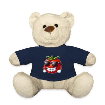 Cool Tomato Sunglasses Red Fruit Funny - Teddy Bear - french navy - Front