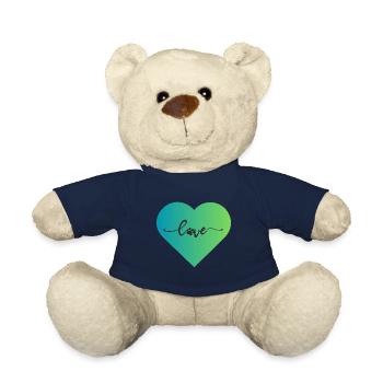 Dog Dogs Dog Love - Teddy Bear - french navy - Front