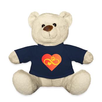 Dog Love Dog Dogs - Teddy Bear - french navy - Front