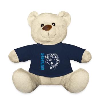 ROTTWEILER dog portrait Wilsigns dog sport dogs - Teddy Bear - french navy - Front