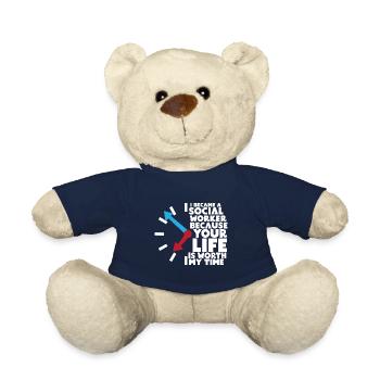 Social worker Social work Social work - Teddy Bear - french navy - Front