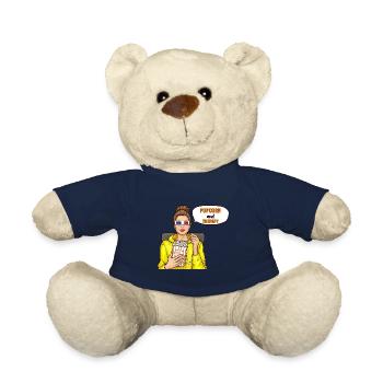 Popcorn Is Cheaper Than Therapy Kinofan - Teddy - French Navy - Vorne