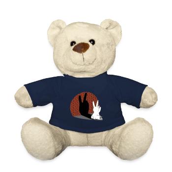 Hase Schattenfigur Schattenbild Schattenspiel - Teddy - French Navy - Vorne