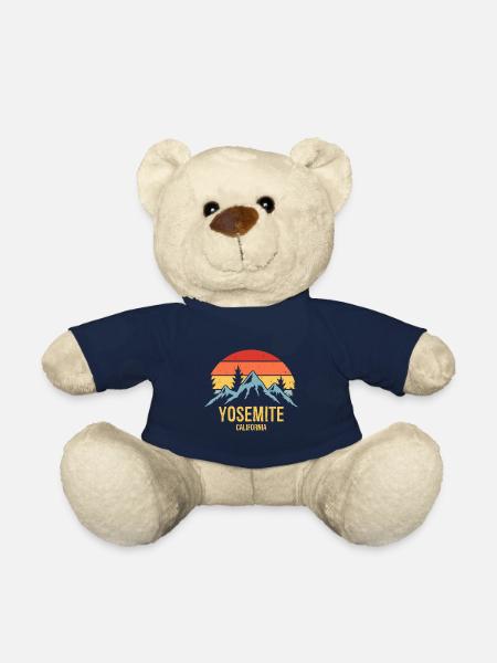 Yosemite California Retro Sunset - Teddy - French Navy