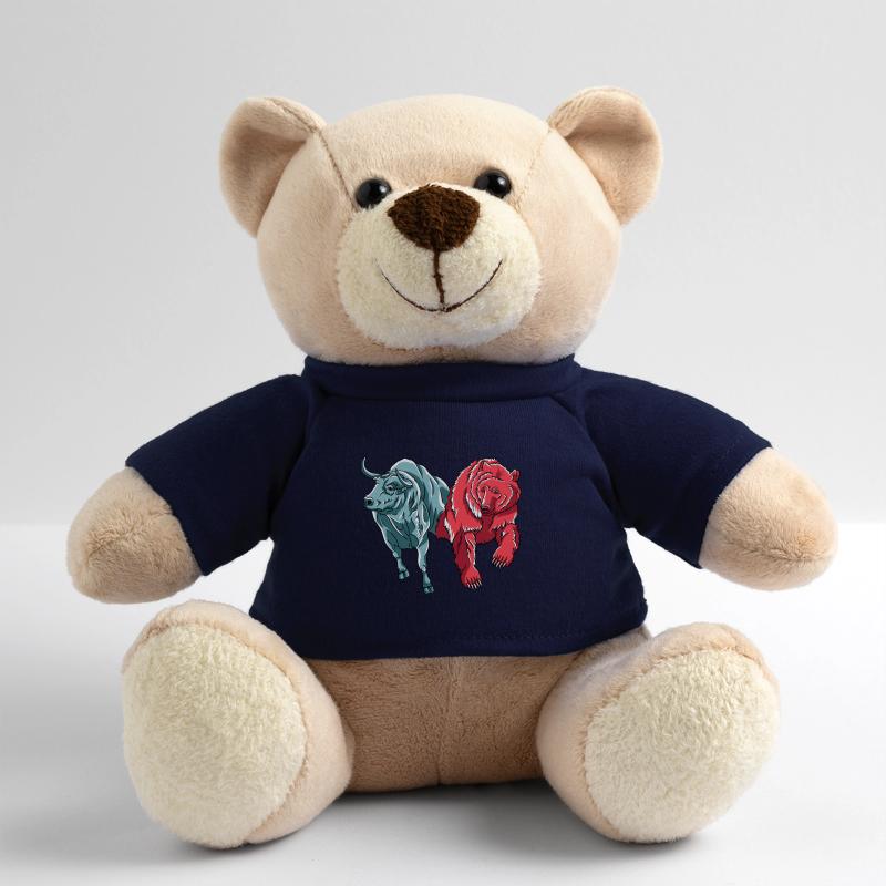Bull Vs. Bär Krypto Chart Kryptowährung Hodler Teddy