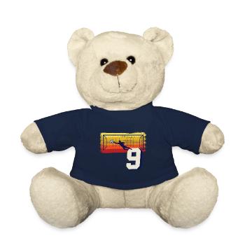 Fußball Torwart 9. Geburtstag Keeper - Teddy - French Navy - Vorne