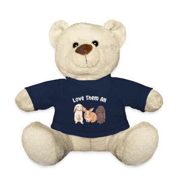 Conception de lapin mignon pour les propriétaires de lapins - Nounours - bleu marine - Devant