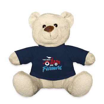 The Best Dads Are Farmers - Teddy Bear - french navy - Front