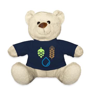 Beer ingredients for brewing - Teddy Bear - french navy - Front