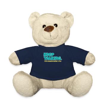 Continuez à parler Im vous diagnostiquer - Nounours - bleu marine - Devant
