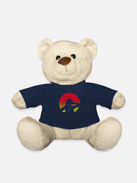 DJ Deejay DJing Retro - Teddy Bear - french navy