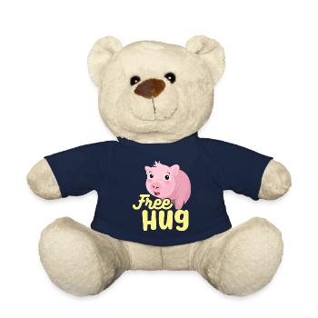 Étrillation porcelet - Nounours - bleu marine - Devant