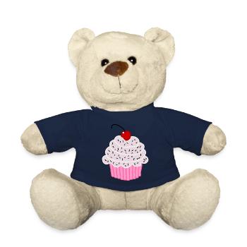 Sugar sweet pink tart - Teddy Bear - french navy - Front