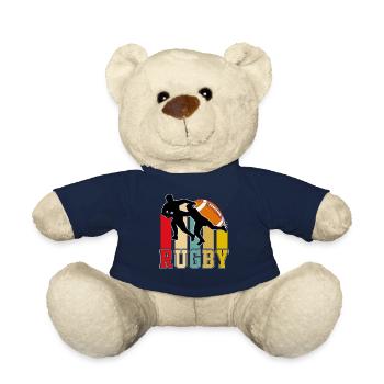 Rugby T-shirt - Teddy Bear - french navy - Front