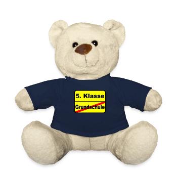 5th grade advanced elementary school gift - Teddy Bear - french navy - Front