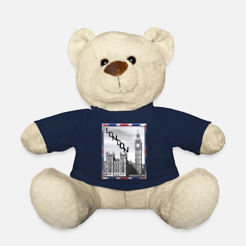 London Big Ben Union Jack - Teddy - French Navy