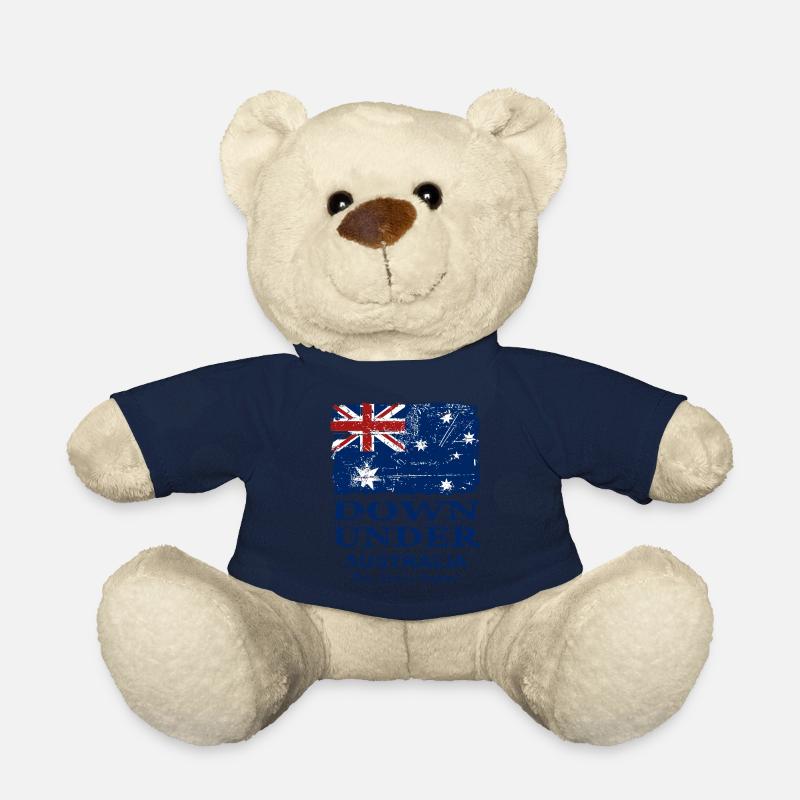 Australien - Down Under - Vintage Look - Teddy - French Navy
