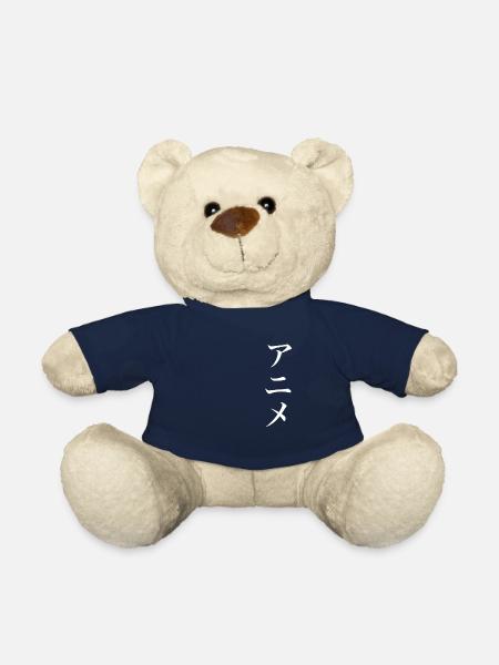 Anime in Japanese Anime in Japanese script - Teddy Bear - french navy