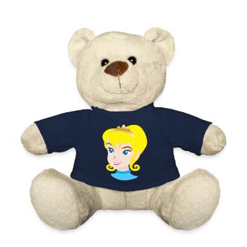 Hübsche blonde Prinzessin in der königlichen Krone - Teddy - French Navy - Vorne
