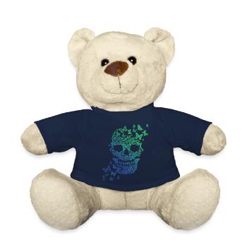 Crâne de papillon - Nounours - bleu marine - Devant