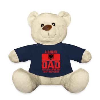 Albanian Dad Albania Flag Father's Day T-Shirt - Teddy - French Navy - Vorne