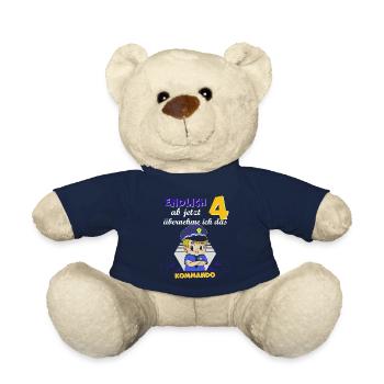 Kinderkleidung, Polizei zum 4. Geburtstag, 4 Jahre - Teddy - French Navy - Vorne