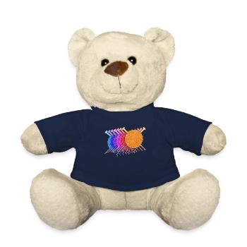 Retro Garn Ball - Stricken & Häkeln - Teddy - French Navy - Vorne