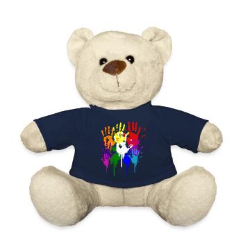 Colorful hands splendor of color gift idea - Teddy - French Navy - Vorne