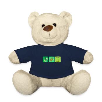 Garden tools gardener gardener flowers gift - Teddy Bear - french navy - Front