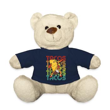 Dabbing Taco Cinco de Mayo Funny Tacos - Teddy Bear - french navy - Front