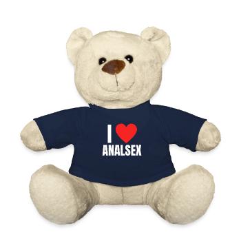 I Love Analsex Shirt Humor Sex Anal Gift Idea - Teddy - French Navy - Vorne