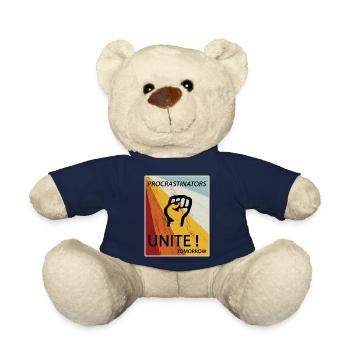 Procrastinators Unite Tomorrow Faul sein Geschenk - Teddy - French Navy - Vorne