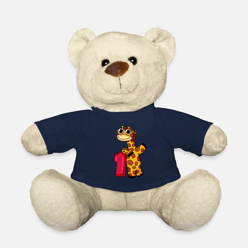 1. Geburtstag Giraffe 1.Klasse Geschenk - Teddy - French Navy