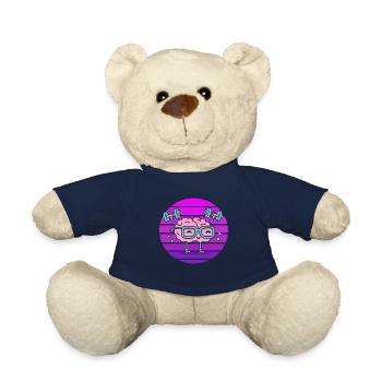 Brain sunset training brain - Teddy Bear - french navy - Front