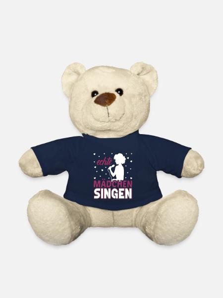 Echte Mädchen singen Sängerin Singen Hobby - Teddy - French Navy