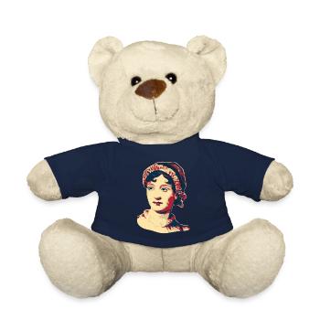 Jane Austen - Teddy Bear - french navy - Front