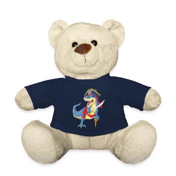 pirate dinosaur - Teddy Bear - french navy - Front